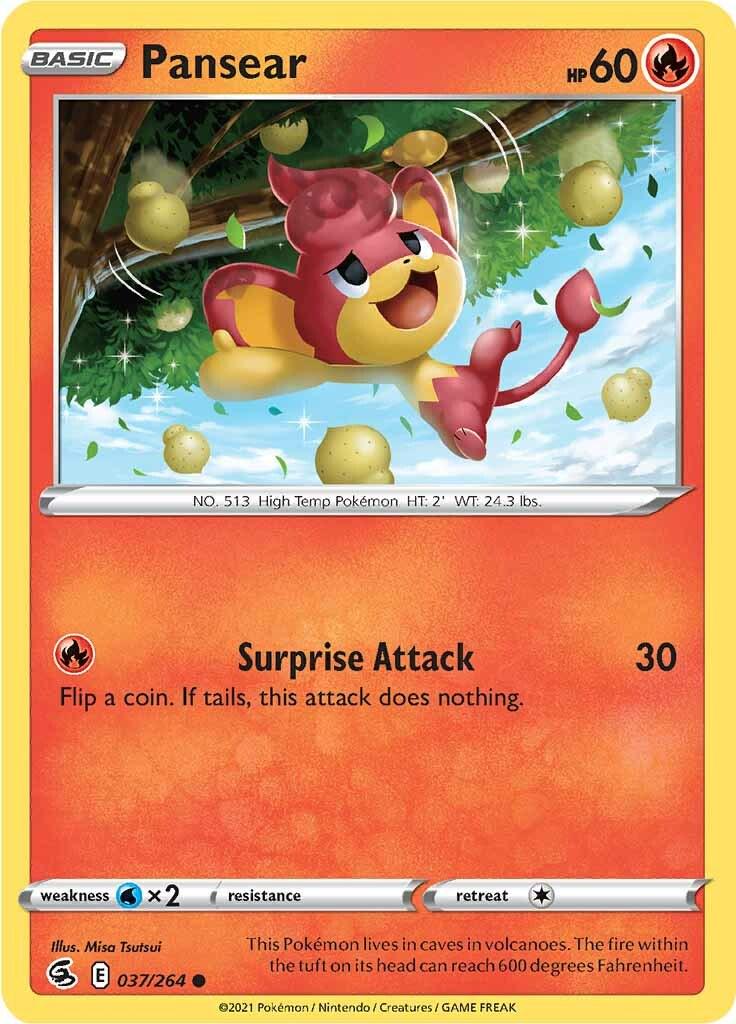 Pansear #37 Pokemon Fusion Strike
