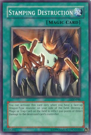 Stamping Destruction LOD-046 YuGiOh Legacy of Darkness