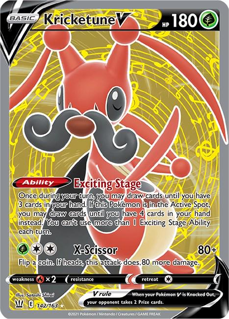 Kricketune V #142 Pokemon Battle Styles
