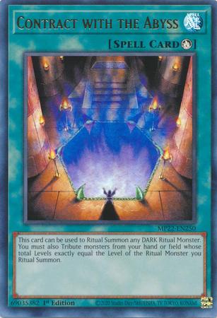Contract with the Abyss MP22-EN250 YuGiOh 2022 Tin of the Pharaoh's Gods Mega Pack