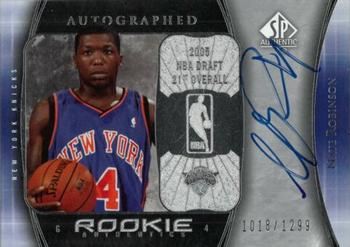 Nate Robinson #115 2005-06 SP Authentic Basketball