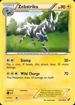 Zebstrika #42 Pokemon Black & White