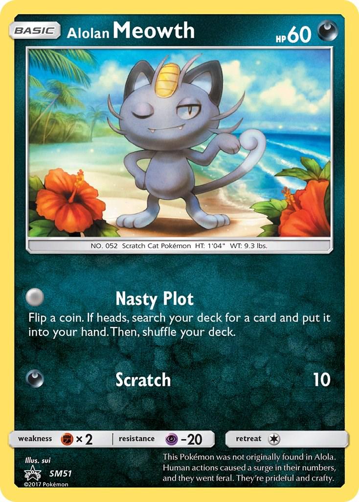 Alolan Meowth #SM51 Pokemon Promo