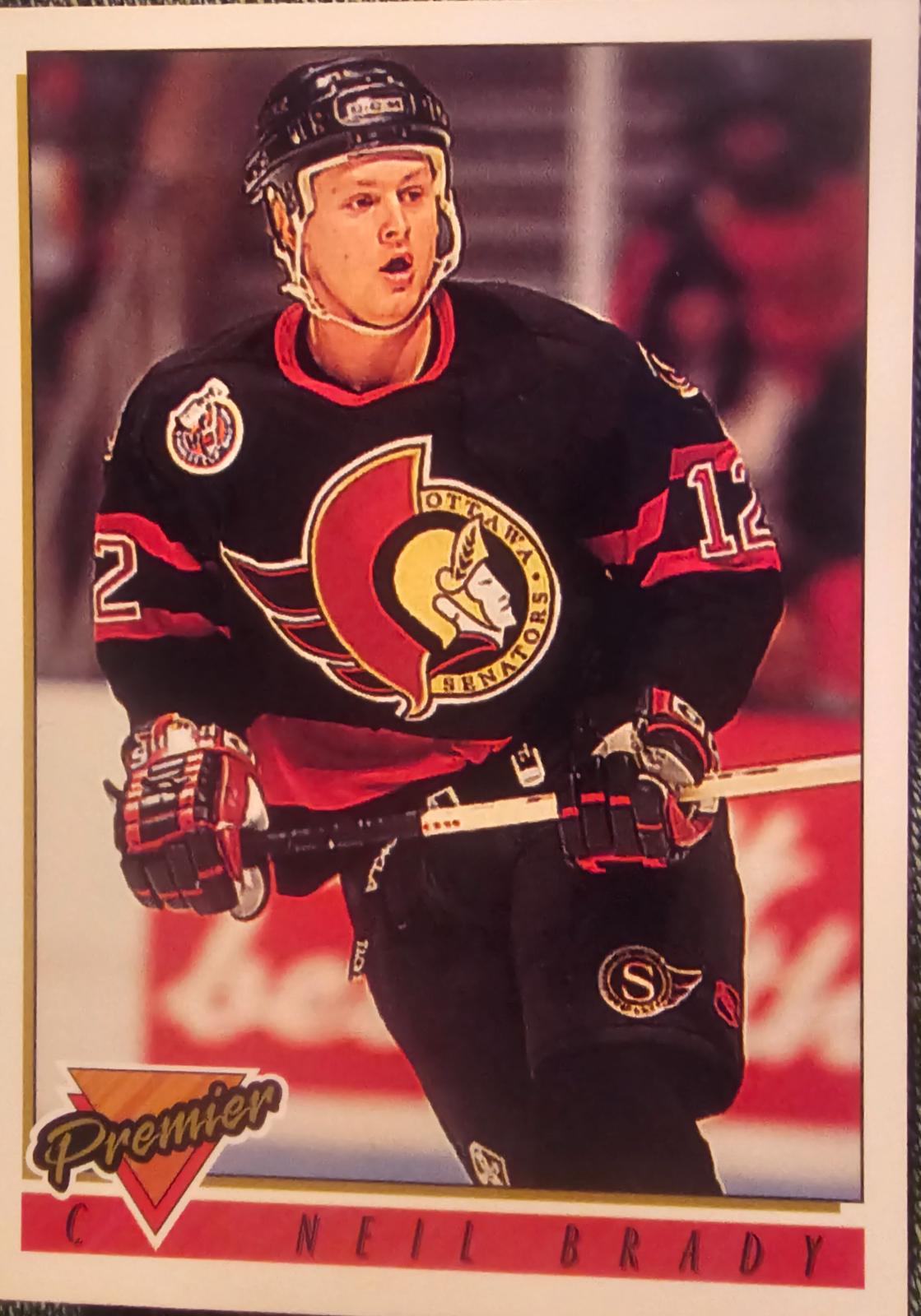 Neil Brady #17 Hockey Cards 1993 Topps Premier