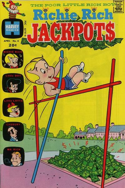 Richie Rich Jackpots #4 (1973) Comic Books Richie Rich Jackpots
