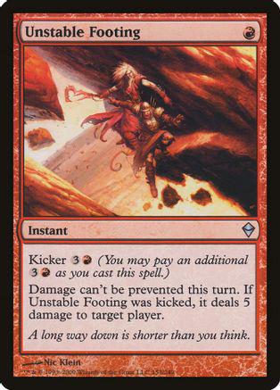 Unstable Footing Magic Zendikar