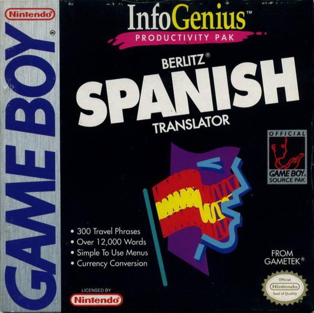 Berlitz Spanish Translator GameBoy