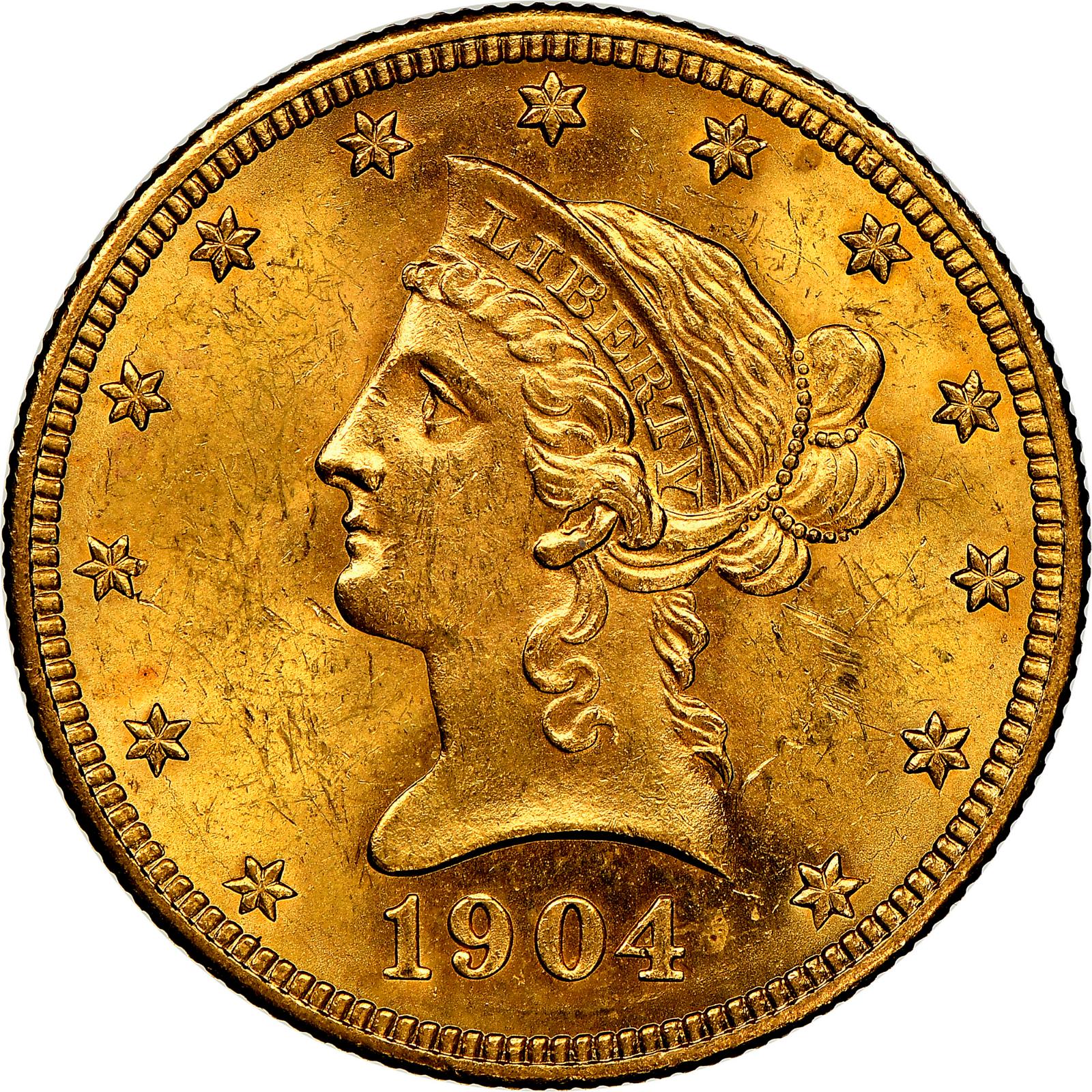 1904 O Coins Liberty Head Gold Eagle
