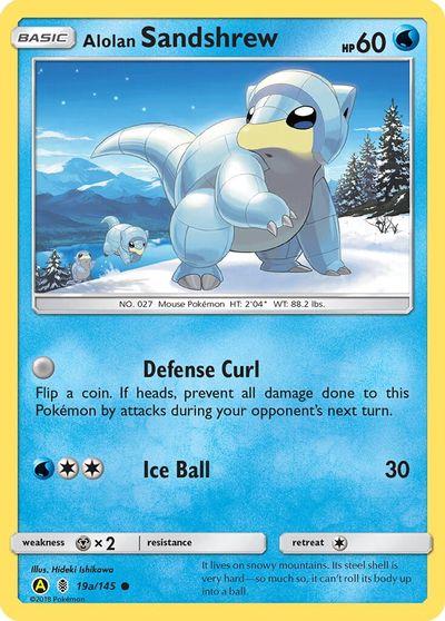 Alolan Sandshrew #19a Pokemon Guardians Rising