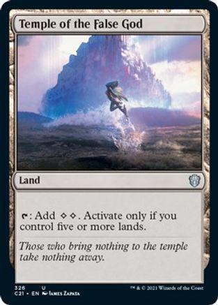 Temple of the False God Magic Commander 2021