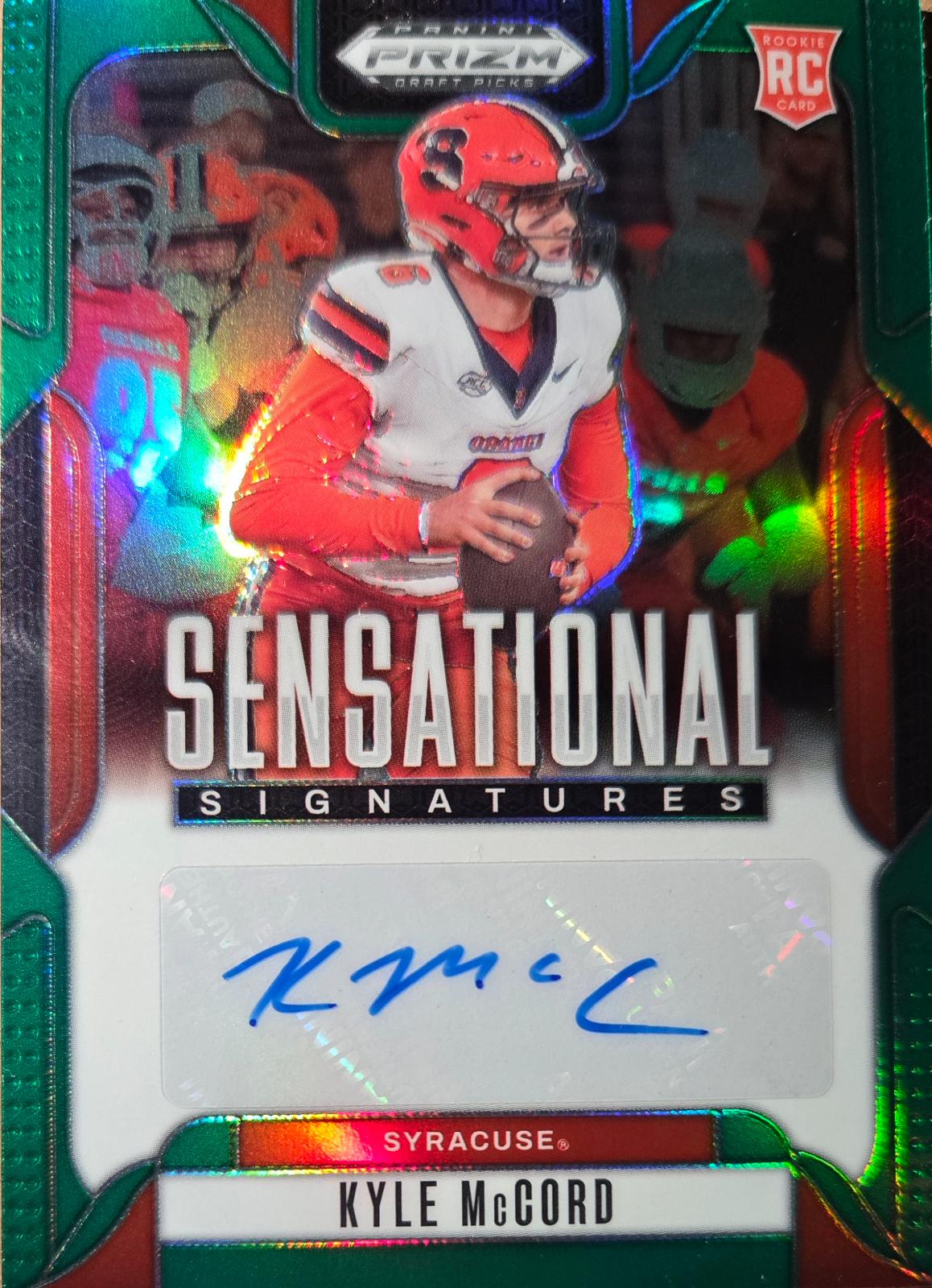 Kyle McCord #31 2025 Panini Prizm Draft Picks Football Sensational Signatures