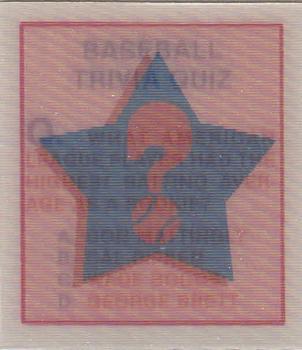 Baseball Trivia Quiz #34 1986 Sportflics Magic Motion Trivia Quiz Baseball