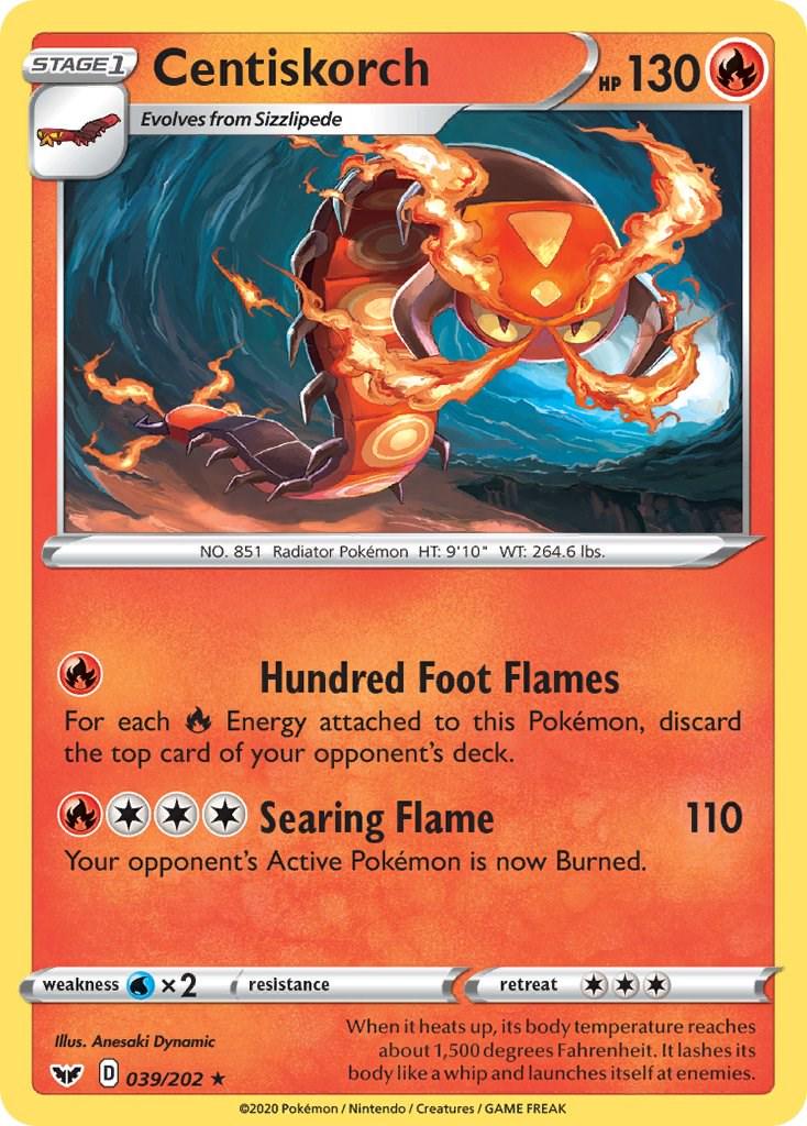 Centiskorch #39 Pokemon Sword & Shield