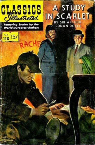 A Study in Scarlet #110 (1953) Comic Books Classics Illustrated