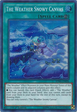 The Weather Snowy Canvas SPWA-EN036 YuGiOh Spirit Warriors