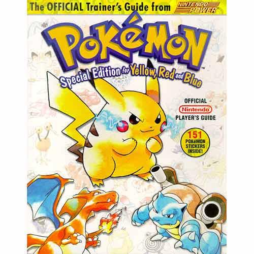 Pokemon Yellow, Red, Blue Trainer's Guide Cover Art