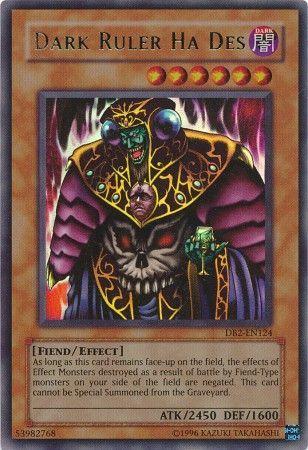 Dark Ruler Ha Des DB2-EN124 YuGiOh Dark Beginning 2