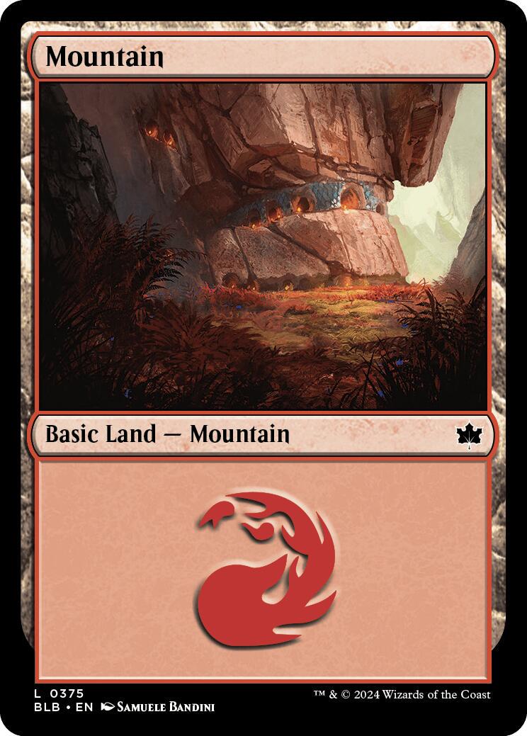 Mountain #375 Magic Bloomburrow
