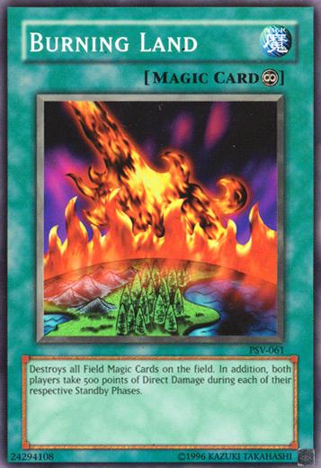 Burning Land PSV-061 YuGiOh Pharaoh's Servant