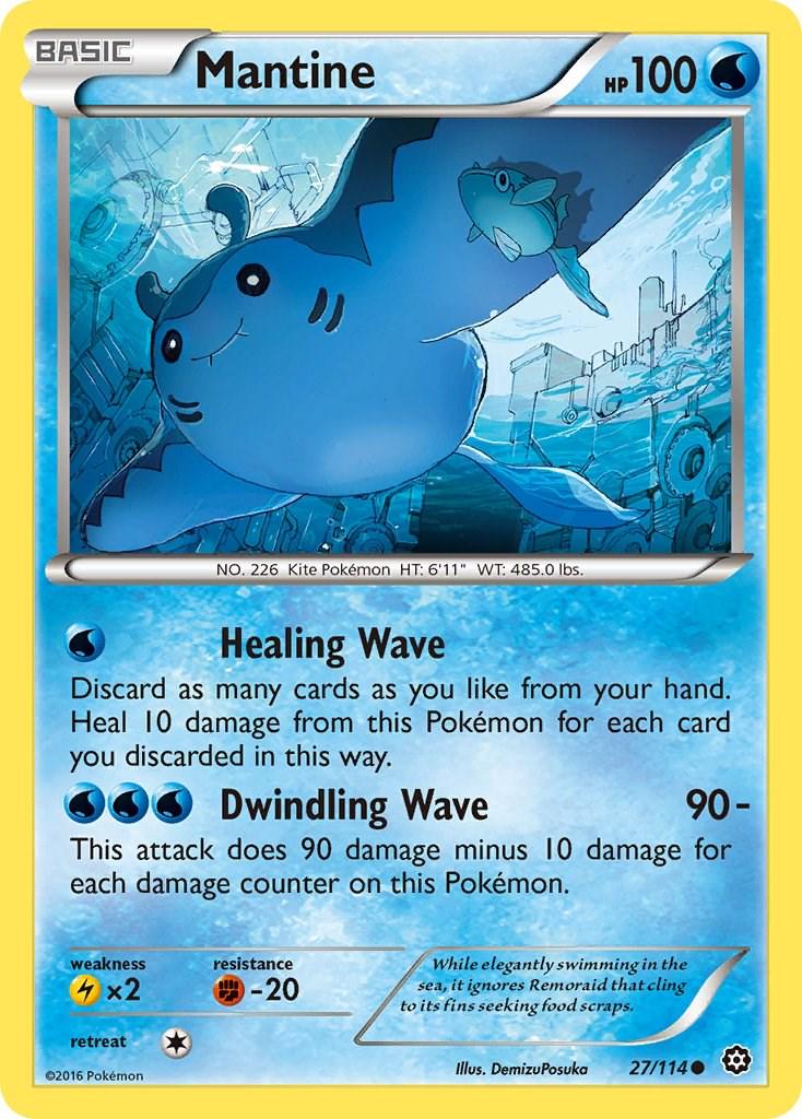 Mantine #27 Pokemon Steam Siege
