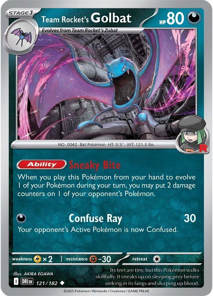 Team Rocket's Golbat #121 Pokemon Destined Rivals