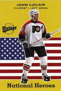 John LeClair #NH17 Hockey Cards 2000 Upper Deck Vintage National Heroes