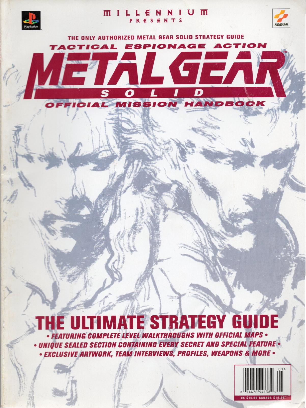 Metal Gear Solid Official Mission Handbook Strategy Guide