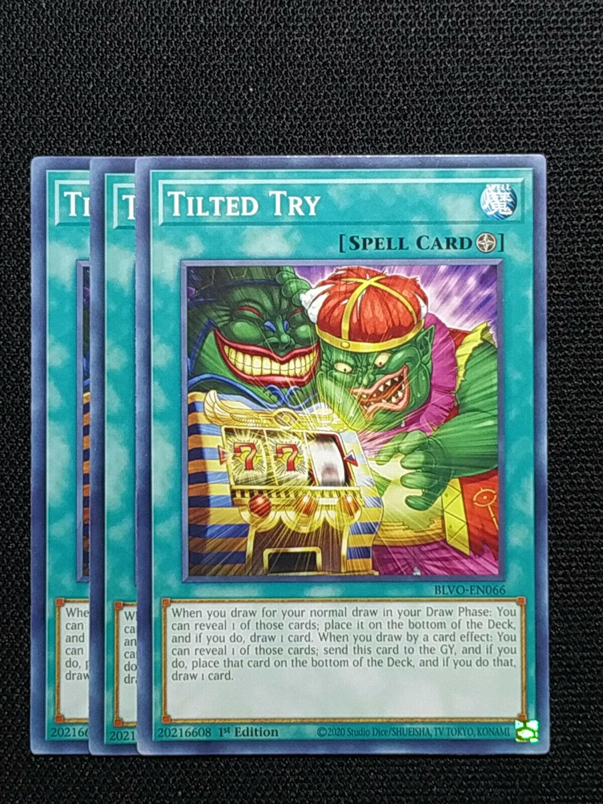 Tilted Try BLVO-EN066 YuGiOh Blazing Vortex