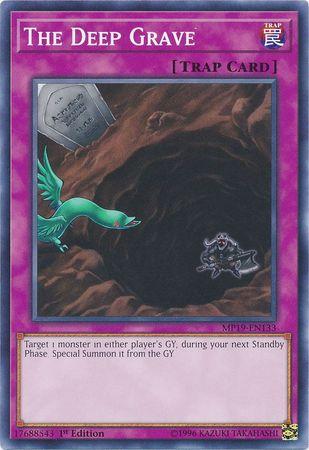 The Deep Grave MP19-EN133 YuGiOh 2019 Gold Sarcophagus Tin Mega Pack