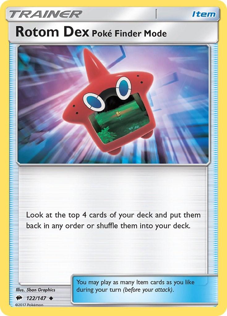 Rotom Dex: Poke Finder Mode #122 Pokemon Burning Shadows
