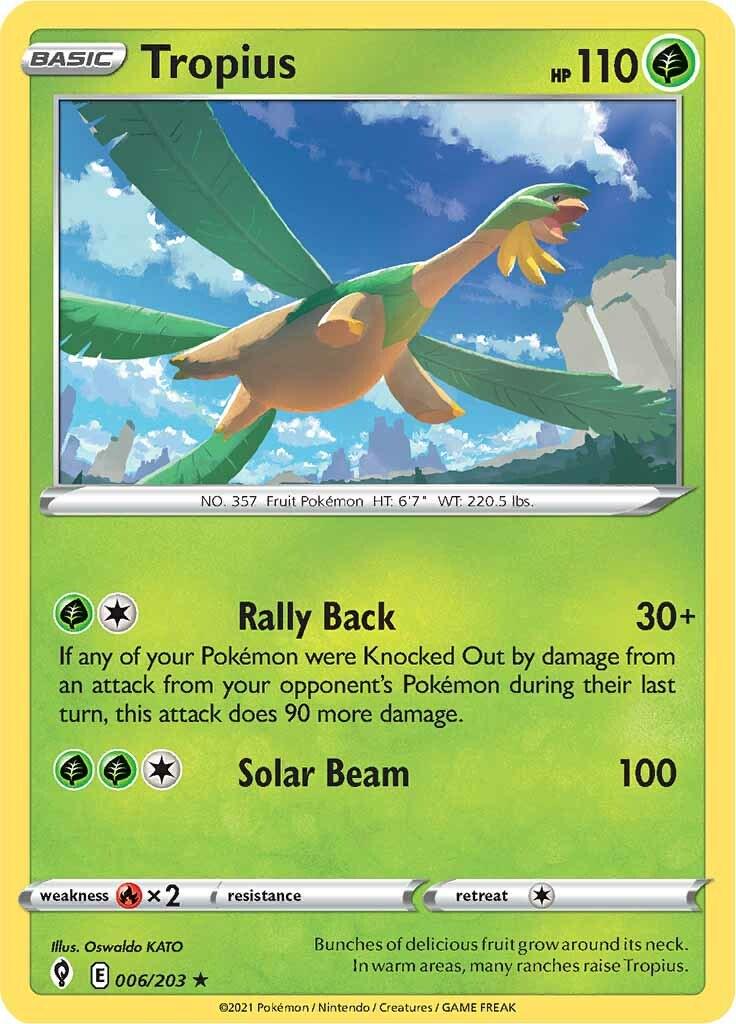 Tropius #6 Pokemon Evolving Skies