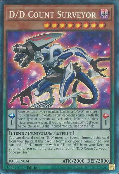 D/D Count Surveyor [Collector's Rare] RA05-EN034 Prices | YuGiOh Rarity  Collection 5 | YuGiOh Cards