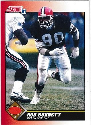 Rob Burnett #173 Football Cards 1991 Score
