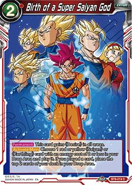 Birth of a Super Saiyan God BT8-019 Dragon Ball Super Malicious Machinations