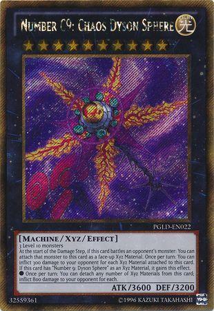 Number C9: Chaos Dyson Sphere PGLD-EN022 YuGiOh Premium Gold