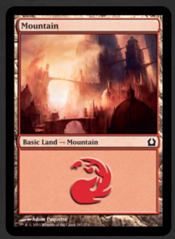 Mountain #267 Magic Return to Ravnica