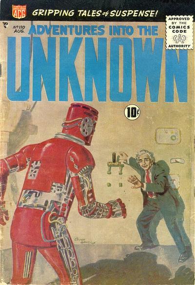 Adventures into the Unknown #110 (1959) Comic Books Adventures into the Unknown