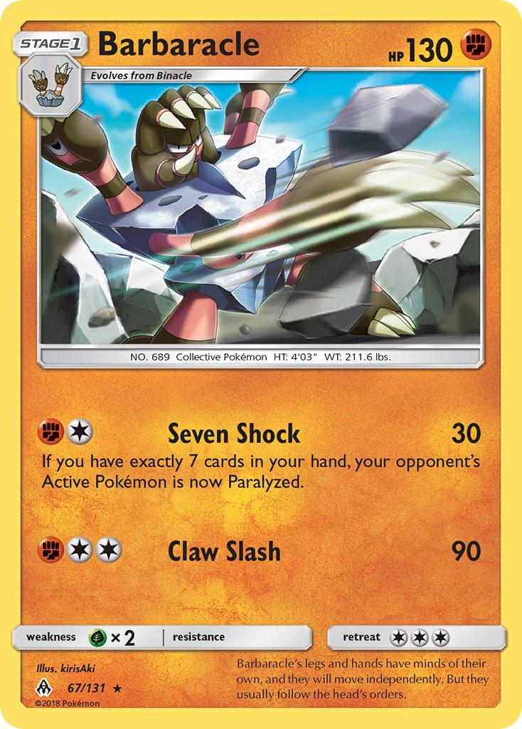 Barbaracle #67 Pokemon Forbidden Light