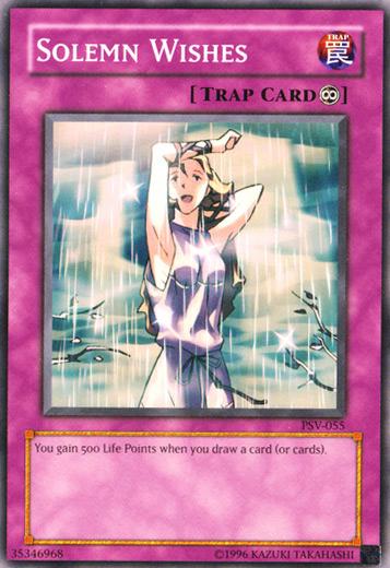 Solemn Wishes PSV-055 YuGiOh Pharaoh's Servant