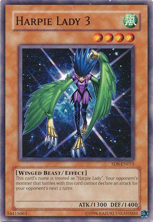 Harpie Lady 3 SD8-EN015 YuGiOh Structure Deck: Lord of the Storm