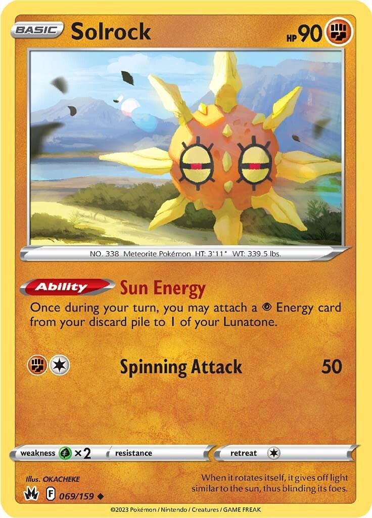 Solrock #69 Pokemon Crown Zenith