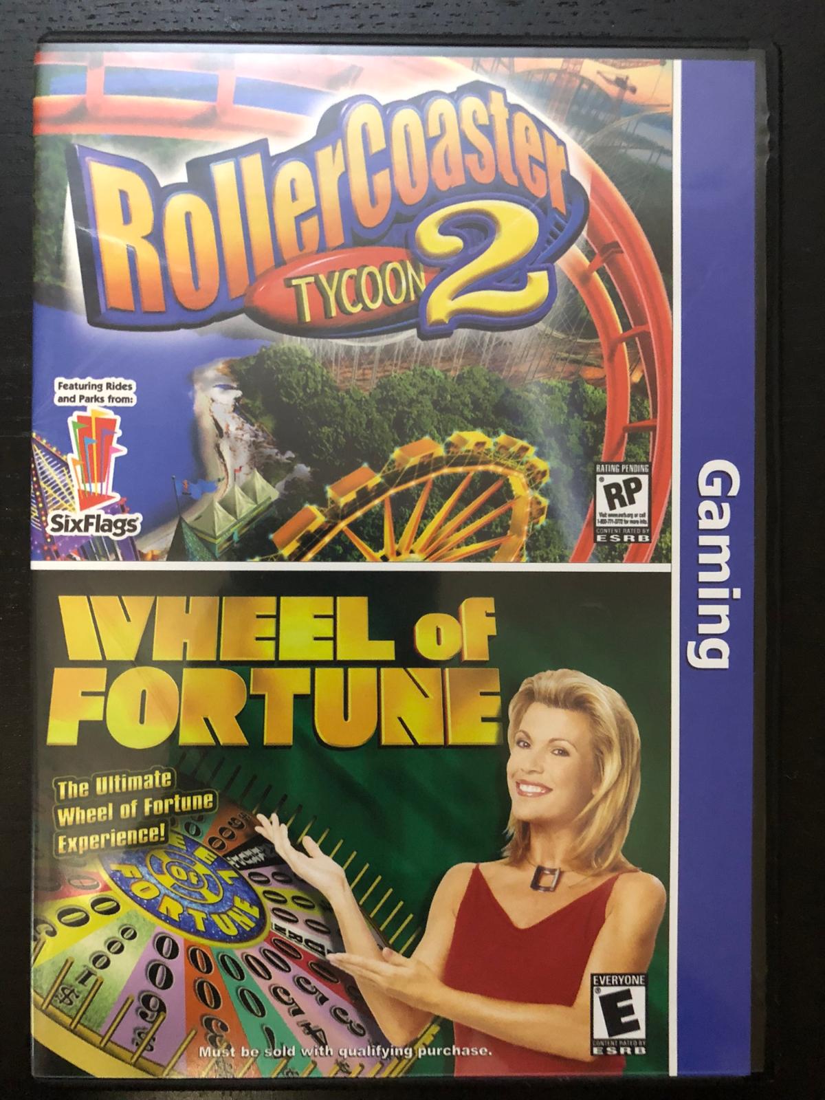 Roller Coaster Tycoon 2 & Wheel of Fortune PC Games