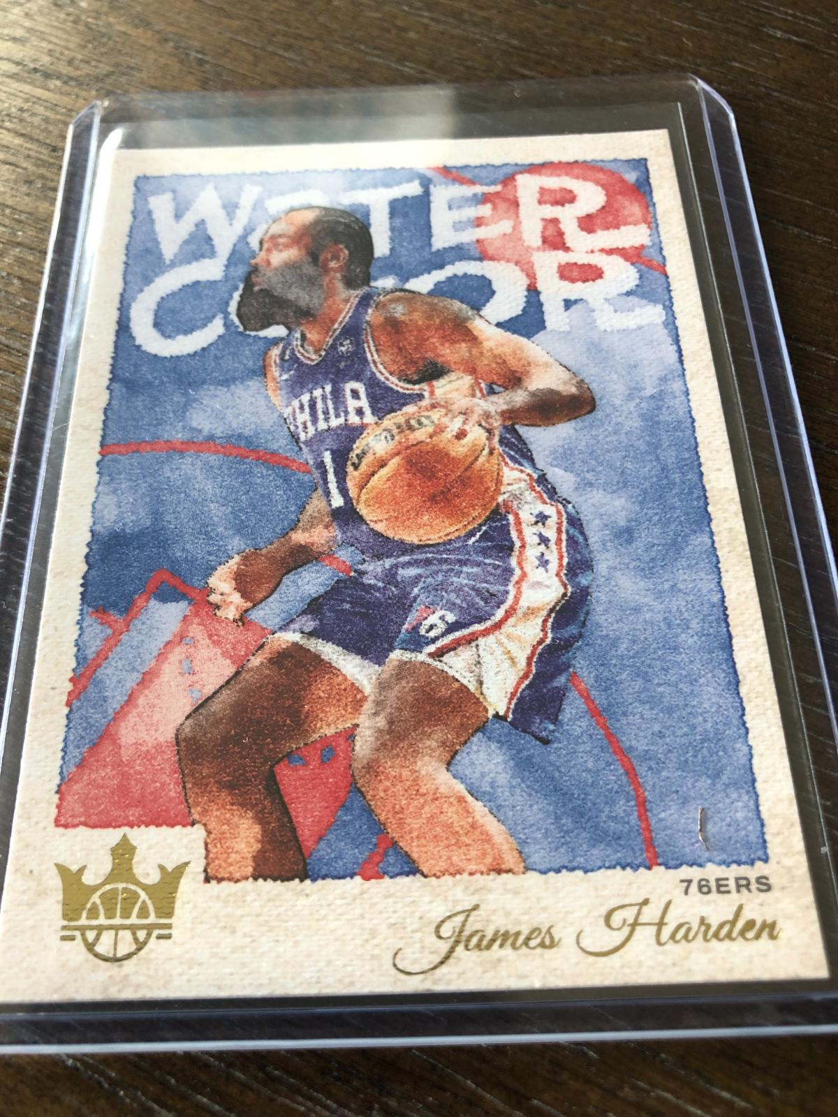 James Harden #9 Basketball Cards 2022 Panini Court Kings Water Color