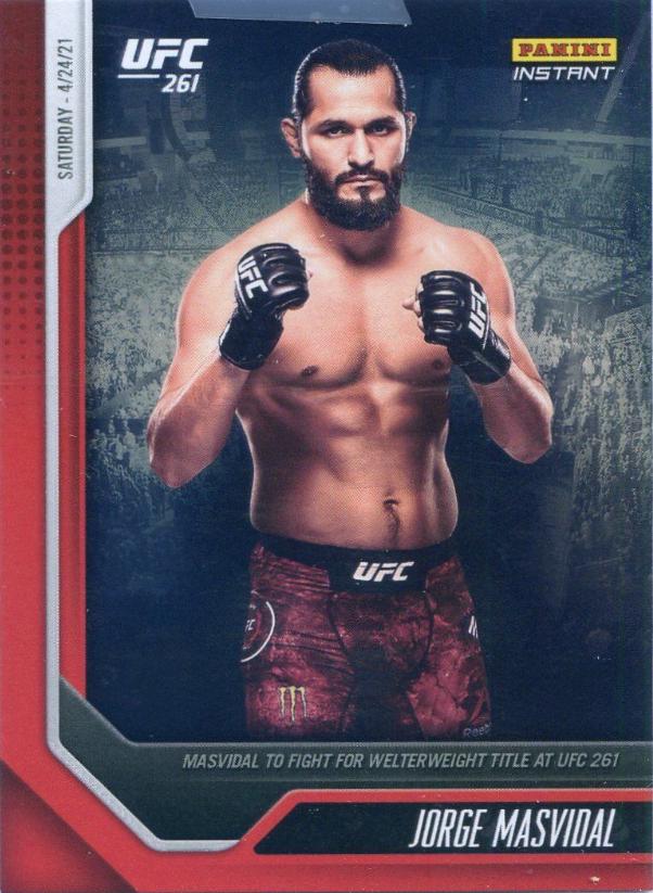Jorge Masvidal #6 Ufc Cards 2021 Panini Instant UFC