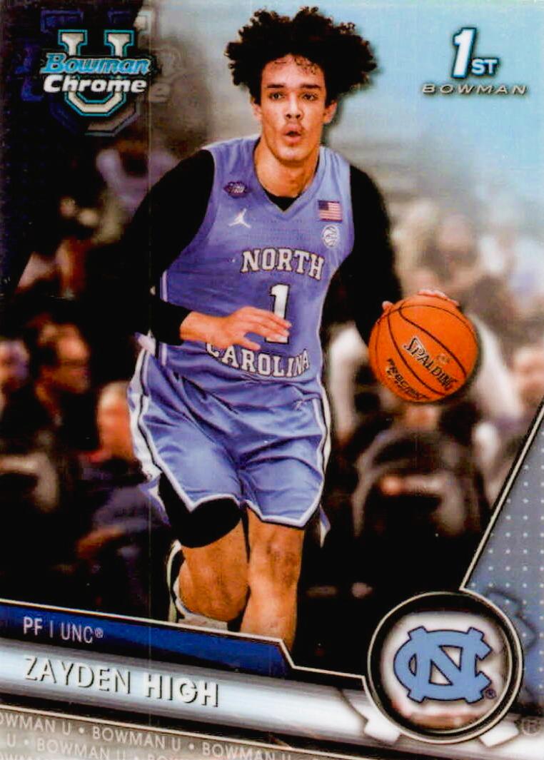 Zayden High #93 2023-24 Bowman University Chrome Basketball