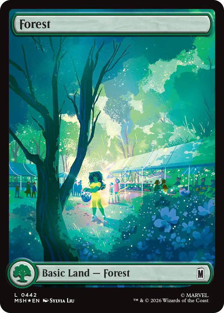 Forest [Surge Foil] (Magic Marvel Super Heroes)