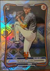Front | Nolan McLean [Logo Pattern] Baseball Cards 2026 Bowman
