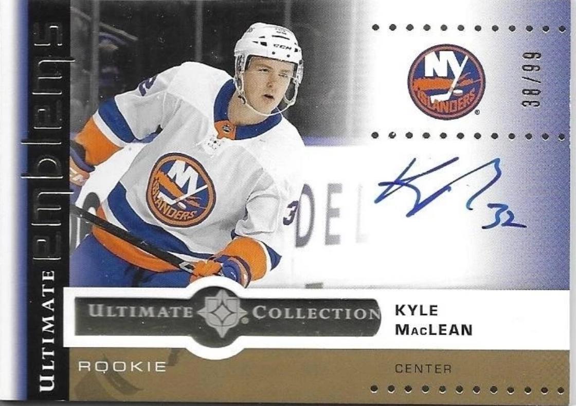 Kyle MacLean #UER-KM 2024 Ultimate Collection Emblems Rookie Autograph Hockey
