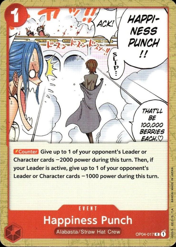 Happiness Punch OP04-017 One Piece Kingdoms of Intrigue