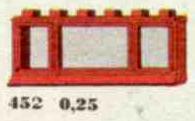 1 x 6 x 2 Window #452 LEGO Classic